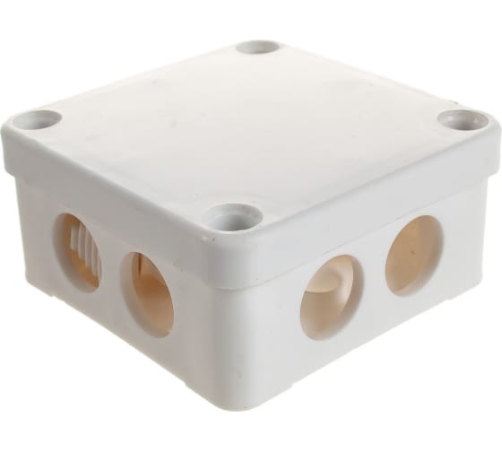 Коробка разветвительная 250/380В, 10А, IP44, 7вводов, белая EBX10-27-44 (КЭМ5-10-7)