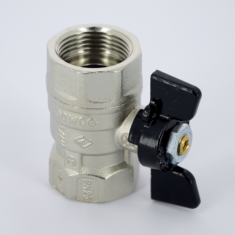 Кран шар. BUGATTI (NEW JERSEY) ВН/ВН, ручка алюминий 1/2" DN15-PN50 (80/20)