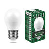 Лампа светодиодная LED шар (G45) 7,0Вт, 6400K, E27 SBG4507 SAFFIT 10/200/