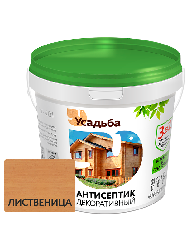 Антисептик УСАДЬБА декоративный  У-401 лиственница 1кг