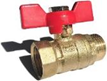 Кран шаровой ProfECO 1/2 ВР-НР муфтовый бабочка Ду15 Ру20 (11Б27п1) /24