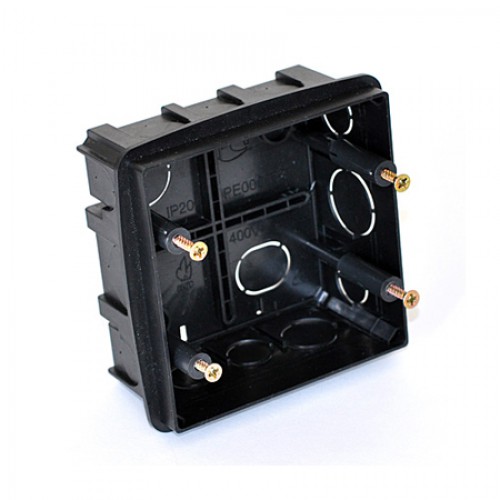 Коробка распаечная 100х100х50 С/М, без крышки  IP20 Plast Electro