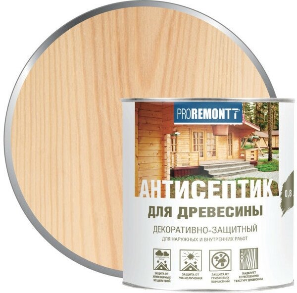 Антисептик ПРОРЕМОНТ бесцветный 0,8л