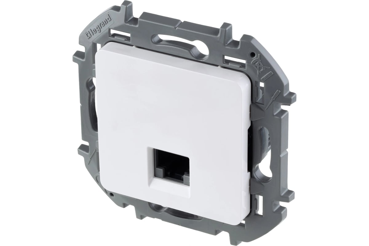 Розетка комп. RJ45 1 выход белая INSPIRIA