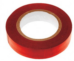 Изолента ROLLIX ПВХ 19 мм x 0,15 мм х 20 м, красная/8/160
