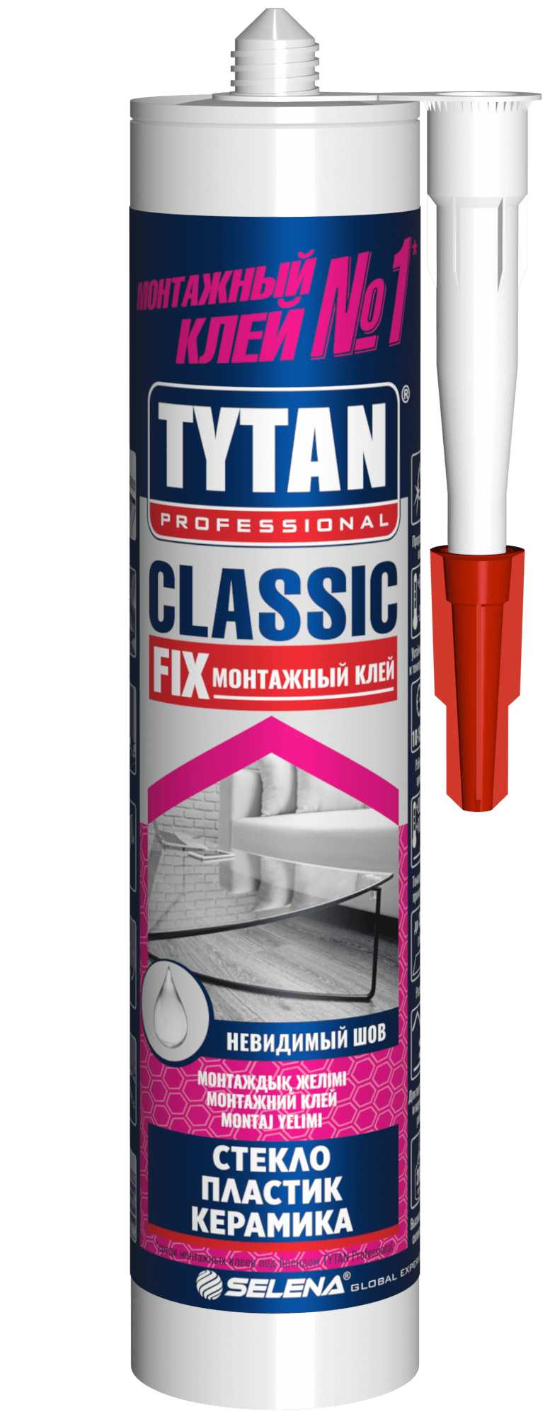 Жидкие гвозди TYTAN Professional Classic Fix 310 мл прозрачный/12