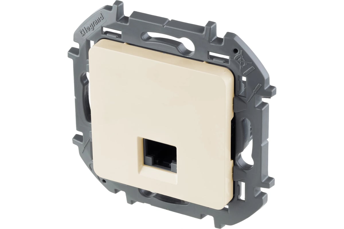 Розетка комп. RJ45 1 выход слоновая кость INSPIRIA