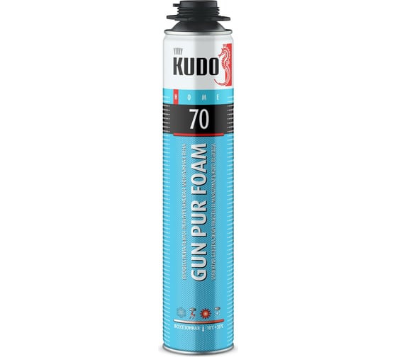 Пена KUDO HOME 70 полиуретановая монтажная профессиональная всесезонная 860г/1000мл/12