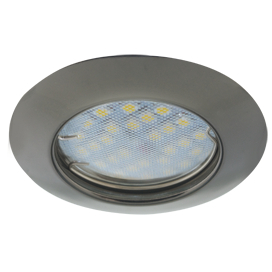Светильник потолочный MR16 DL92, GU5.3 черный хром, встр., выпуклый, 30х80 Ecola Light(10/200)