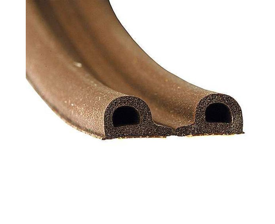 Уплотнитель Tytan Professional для окон и дверей P 100m x 9mm x 5,5mm Коричневый/2