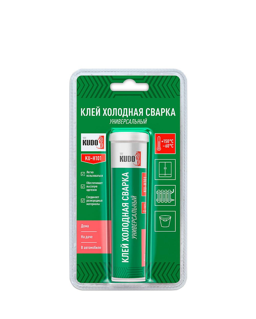 Клей KUDO "Холодная сварка" универсальный 60г/12