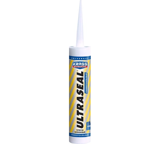 Герметик KRASS ULTRASEAL силиконовый, универсальный, белый 260мл (12)