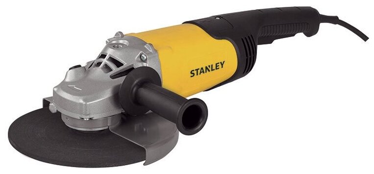 УШМ STANLEY большая, 2200Вт, 230 мм, 6500об/мин., кожух, боковая ручка, ключ