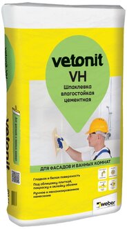 Шпатлевка ВЕТОНИТ ВХ(VН) влагостойкая цементная, 20кг (56)