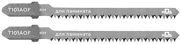 Полотна для эл. лобзика, Т101AOF, по дереву, Bimetal, 82 мм,  2 шт.