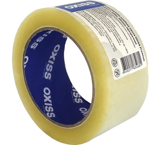 Скотч OXISS Premium 45мкм 48ммх120м клейкая, прозрачная, 36 шт/кор