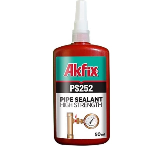 Фиксатор AKFIX PS252 Анаэробный, резьбовой, высокой прочности, высокотемпературный 50 мл.