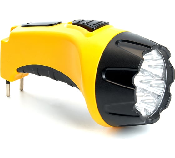 Фонарь аккумуляторный, 4 LED DC (свинцово-кислотная батарея), желтый, TH2293